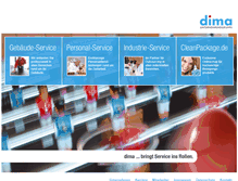Tablet Screenshot of dima-gruppe.de